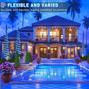 66FT 200 LED Rope Lights for Outside, Christmas String Lights with Waterproof 8 Modes, Flexible and Connectable Plug in Fairy Lights for Outdoor Indoor Bedroom Patio Party Wedding Decorations, Blue by GreenHaven Gardens