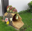 Turtle Statues Gutter Downspout Extension Statues Garden Decoration,Resin Statue Outdoor Decor,Animal Downspout Diverter,Decorative Gutter Extension,3"×4" Downspout Extender Diverter Splash Block by GreenHaven Gardens