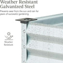 Best Choice Products 48x24x30in Galvanized Raised Garden Bed, Metal Elevated Planter Box, Vegetable Garden for Backyard, Patio, Balcony - Silver by GreenHaven Gardens