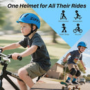ZIFFY Kids/Toddler Bike Helmet, Adjustable, Lightweight, Safety Certified Scooter Helmet for Boys & Girls with Washable Inner Lining, 2 Sizes, 4 Colors – Fits Toddlers to Youth by TinyTreasures Baby Boutique