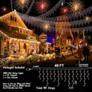 49FT 480LED Christmas Lights Decorations Waterproof 8 Modes Christmas Lights Outdoor with Memory and Timer Fairy Lights Plug-in Christmas String Lights for Holiday Party Wedding Home Roof by GreenHaven Gardens