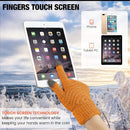 Geyoga 2 Pairs Women's Winter Touch Screen Gloves Soft Warm Fleece Lined Knit Elastic Cuff Winter Texting Gloves by TinyTreasures Baby Boutique