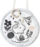 Wee Gallery Meadow Activity Pad Organic Baby Play Mat with Sensory Toys, High Contrast Newborn Essentials Soft Tummy Time Mat for Babies 0-12 Months, Visual and Motor Skill Development Toy by TinyTreasures Baby Boutique