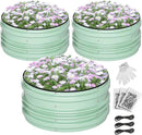 WORKPRO 3Pcs 2x2x1ft Galvanized Raised Garden Bed Set, Rust & Corrosion Protection, Easy Assembly, Safe Edge, Ideal for Vegetables & Flowers, Green by GreenHaven Gardens