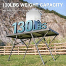 EVER ADVANCED Large Camping Table for 4-6 Person, Portable Folding Aluminum Table with Carrying Handle, Suitable for BBQ, Picnic, Camping and Indoor Use, Support up to 130LBS, Gray by GreenHaven Gardens