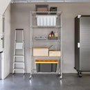 Seville Classics UltraDurable Heavy Duty NSF Solid Steel Wire Rack Storage Unit, Organizer for Garage, Warehouse, Office, Restaurant, Classroom, Kitchen, Silver, 5-Tier Shelving, 36" W x 14" D by CozyNest Decor