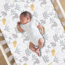 Lambs & Ivy Jungle Adventure Linen/Cotton 3-Piece Nursery Baby Crib Bedding Set by TinyTreasures Baby Boutique