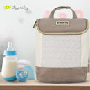 Itzy Ritzy Insulated Bottle Bag – Keeps Bottles Warm or Cool - Holds 3 Bottles & Features Interior Pocket for Ice Pack (Not Included), Vanilla Latte by TinyTreasures Baby Boutique