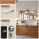 Kelly Miller 28"x50" Large Gold Mirror for Wall, Modern Elegant Decorative Mirror Rectangular Vanity Mirror Beveled for Bathroom Living Room Bedroom Farmhouse Fireplace Entryway Hallway by CozyNest Decor