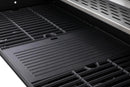 6-Burner Propane Gas BBQ Grill with Side Burner, 57,300 BTU Output, Enameled Cast Iron Grates, Heavy-Duty Stainless Steel Outdoor Grill for Backyard Barbecue by GreenHaven Gardens