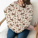 Country Western Car Seat Cover for Baby Cowboy Hat Boots Horse Cactus Stretchy 5-in-1 Covers Adjustable Car Canopy Breastfeeding Cover Wild West Desert Breathable Nursing Cover-Up by TinyTreasures Baby Boutique