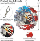 Wind Spinner - American Flag Eagle Wind Spinners, Hanging Wind Sculptures, 12in 3D Metal Birds Wind Catcher, Outdoor Garden Decor Yard Art Patriotic Decoration Eagle Gifts for Men Women by GreenHaven Gardens