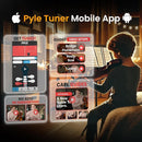 Pyle 1/2 Size Beginner Violin Starter Kit, Violin Starter Package with Travel Case & Bow, Extra Strings, Digital Tuner, Shoulder Rest & Cleaning Cloth for Students, Kids, Adults by TinyTreasures Baby Boutique