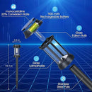 Solar Pathway Lights, 8 Pack Glass Solar Lights Outdoor, Solar Stake Lights Landscape Lighting for Outside Path Walkway Driveway Sidewalk Lawn Yard Garden Decor