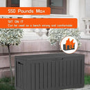 DRATO 80 Gallon Deck Box, Outdoor Storage Box for Patio Furniture, Patio Cushions, Gardening Tools, Pool Supplies 480lbs Weight Capacity,Waterproof Resin Storage Boxes by GreenHaven Gardens
