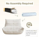 Bean Bag Chair, Oversized Bean Bag Chair for living Room, Fireside Chair for adults with Memory Foam Filled, Big Accent Sofa Lounge Floor Sofa for Gaming, Reading, Relax, No Assembly Required. (Beige) by CozyNest Decor