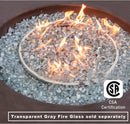 COSIEST Outdoor Propane Fire Pit Coffee Table w Dark Bronze 42 inch Round Base Patio Heater, CSA Certified, 50,000 BTU Stainless Steel Burner, Free Lava Rocks, Waterproof Cover by GreenHaven Gardens