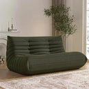 Bean Bag Chair, Loveseat Fireside Chair Bean Bag Sofa Large Bean Bag Chair for Adults, 2 Seater Bean Bag Chairs for Teens with High Density Comfortable Foam, Bean Bag for Living Room, Bedroom (Green) by CozyNest Decor