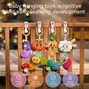 TUMAMA Hanging Vegetable Plush Toy Set, 4 Different Vegetable Crib Stroller Toys, Early Baby Cognitive Sensory Rattle Hanging Toy with Teether. Suitable for Babies 0, 3, 6, 9, 12 Months by TinyTreasures Baby Boutique