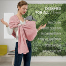Baby Wrap Ring Sling 7-35 lbs, Baby Sling Carrier for Newborn, Toddler, Infant Holder, Lightweight Baby Carrier Wraps, Pink by TinyTreasures Baby Boutique