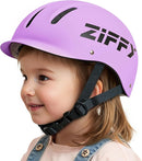 ZIFFY Kids/Toddler Bike Helmet, Adjustable, Lightweight, Safety Certified Scooter Helmet for Boys & Girls with Washable Inner Lining, 2 Sizes, 4 Colors – Fits Toddlers to Youth by TinyTreasures Baby Boutique