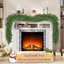 9 Ft Real Touch Christmas Garland Indoor with Pine Cone,Thick and Lush，Soft Bendable Mantle Garland Christmas, Lifelike Cedar Garland, Christmas Garland for Mantle,Indoor Christmas Decorations by CozyNest Decor