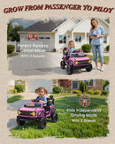 12V Electric Ride on Toys for Toddler, Ford Bronco Raptor Kids Ride on Car with Remote Control, 12 Volt Battery Powered Cars for Children with Smooth Start, Bluetooth (12V, Pink) by TinyTreasures Baby Boutique