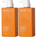 Medix 5.5 Argan Oil + Vitamin E Cream Anti Aging Skin Care Moisturizer Body Lotion For Women & Men | Firming Body Lotion Reduces Look Of Wrinkles, Cellulite, Crepey Skin, & Uneven Skin Tone, 2-Pack by TinyTreasures Baby Boutique