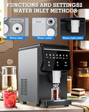 Nugget Ice Maker Machine 80LB/24H, Ice Makers Countertop 6 LB Ice Storage, Chewable Pellet, Ice Water, Self-Cleaning Function for Home/Office/Party/RV by CozyNest Decor