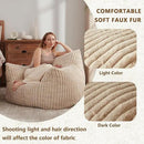 Giant Bean Bag Chairs for Adults Teens, Large Bean Bag Sofa Chairs with Filling Comfy Fuzzy BeanBag Chair with Armrests for Bedroom Living Room Reading by CozyNest Decor