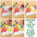 Creative Roots Paint Your Own Rainbow Stepping Stone Craft Kits for Kids, Ceramics to Paint, Ages 6+ by TinyTreasures Baby Boutique