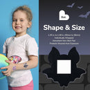 BioSwiss Bandages, Halloween Bat Shaped Self Adhesive Bandage, Latex Free Sterile Wound Care, Fun First Aid Kit Supplies for Kids, 24 Count by TinyTreasures Baby Boutique