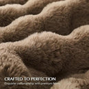 EVERGRACE Ultra Soft Luxury Fluffy Faux Rabbit Fur Throw Blanket, Thick Warm Fuzzy Blankets for Bed, Cozy Plush Reversible Blanket for Couch, Chair, Sofa, Natural Tan, 50x60 Inches, 870 GSM by CozyNest Decor