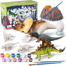 3D Dinosaurs Painting Kit with 12 Dinos for Kids Age 3-15, Arts and Crafts Kits Drawing Toys with Dinosaurs Set Creativity Gifts for Boys and Girls by TinyTreasures Baby Boutique
