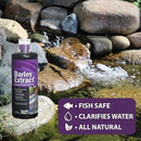 CrystalClear Barley Extract Water Garden & Fountain Clarifier, Natural Liquid Concentrate to Treat Cloudy Ponds, Koi Fish, Plant & Pet Safe, 1 Gallon by GreenHaven Gardens