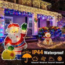 Hezbjiti Christmas Lights Decorations Outdoor, 1600LED 164FT Curtain Fairy Lights 8 Modes 320 Drops Fairy String Curtain Lights for Christmas Decor Eaves Window Party Yard Garden by GreenHaven Gardens