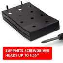Heavy Duty Black Pegboard Accessories - Screwdriver and Wrench Holder Set for Organizing Tools by GreenHaven Gardens