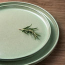 GBHOME Ceramic Dinnerware Sets for 6, 18 Pieces Stoneware Plates and Bowls Sets, Scratch Resistant Dishes, Dishwasher & Microwave Safe-Pastel Green by CozyNest Decor