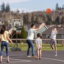 Kids Indoor Basketball Hoop with Scoreboard & Timer,Toddler Adjustable Height Basketball Goal Toy for Outdoor Backyard,Sports Game Play by TinyTreasures Baby Boutique