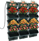 18 Pots Self-Watering Wall-Mounted Planter, 39.4”L x 39.4”H Vertical Wall Planter Self Watering Stackable Planters Vertical Garden Wall Garden Planter Outdoor Indoor for Herbs Flowers Strawberries by CozyNest Decor