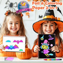 FUNNYB&G Foil Art Craft Activity for Kids - Halloween Crafts Gift Party Favors for Kids Trick or Treat Goodie Bag Stuffer Fillers Gifts Toy for Girls Boys 4 5 6 7 8 9 Years Old(Halloween) by TinyTreasures Baby Boutique
