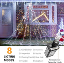 Toodour Christmas Decorations Outdoor Star Lights, 317 LED 10ft X 9 Waterfall Tree Lights with 12" Topper Star, 8 Lighting Modes Outside Christmas Lights for Yard Garden Holiday Decor (White) by GreenHaven Gardens