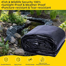 TEZONG Pond Liner,20x25Ft Pond Liners for Outdoor,28Mil PE Black Koi Fish Pond Liners,Reinforced Pond Underlayment for Ponds,Water Gardens,Waterfall, Stream, Fountains,Aquaculture,Agricultural
