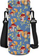 Neoprene Water Bottle Carrier Bag with Adjustable Shoulder Strap for Men Women Walking Hiking,Portable Insulated Holder Case for Stainless Steel/Glass/Plastic Bottles by TinyTreasures Baby Boutique