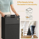 Lulive Double Laundry Hamper with Shelf, Laundry Basket with 3 Tier Storage Shelves & 4 Removable Hooks, Tall Laundry Sorter Clothes Hamper with Pull-Out Bags for Bathroom, Laundry Room by CozyNest Decor