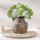 Mitt&Ditt Ceramic Flower Vase, 5.3 inch Pottery Farmhouse Rustic Vase, Handcrafted Weathered Vases, Small Flower Terracotta Vases for Home Decor, Living Room, Table, Shelf, Mantel, Neutral by CozyNest Decor
