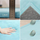 ACOMOPACK Baby Play Mat for Floor 1.3" Thick Memory Foam Play Mat 79"×157 Tummy Time Crawling with Non-Slip Bottom for Living Room,Nursery,Soft Velvet Playpen Mats for Kids,Infants（Light Blue） by CozyNest Decor