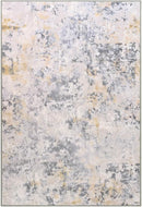 Area Rug 4x6 Washable Grey Rug for Bedroom, Abstract Modern Living Room Rugs Non Slip Low Pile, Carpet for Kitchen, Nursery, Kids Room, Office by TinyTreasures Baby Boutique