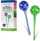 Blazin' Bison Self Watering Bulbs for Plants | Automatic Vacation House Plant Water Globes | Decorative Hand-Blown Glass Aqua Globe | 2pc Deluxe Set (Large) by GreenHaven Gardens