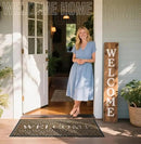 Yimobra Welcome Mat Outdoor Indoor, All-Season Waterproof Front Door Mat Outside Entrance, All-Weather Heavy Duty Non-Slip Doormat, Low Profile Porch Patio Entrance Mats, 47x24, Coffee by CozyNest Decor